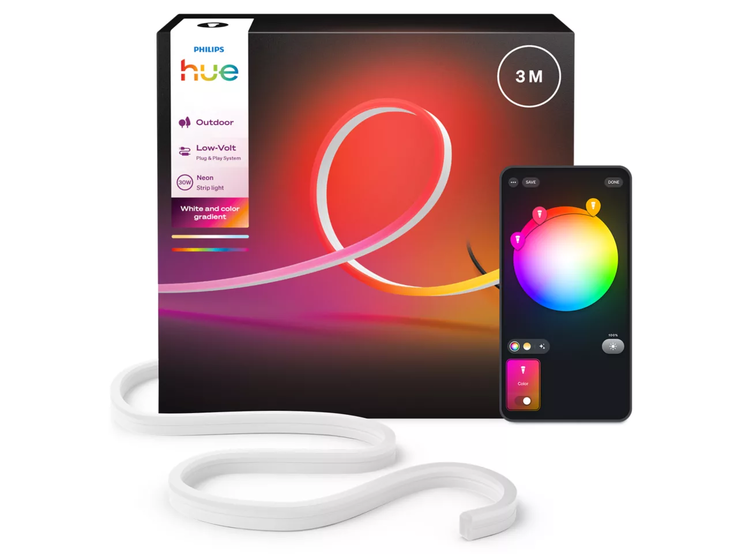 A Philips Hue Neon kültéri szalagfény. (Kép forrása: Philips Hue)