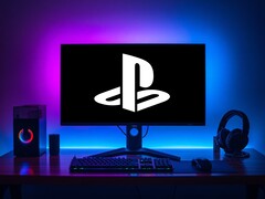 A PlayStation logója egy játékra szánt PC-monitoron