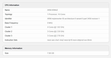 Samsung Galaxy A77 a Geekbench 6-on