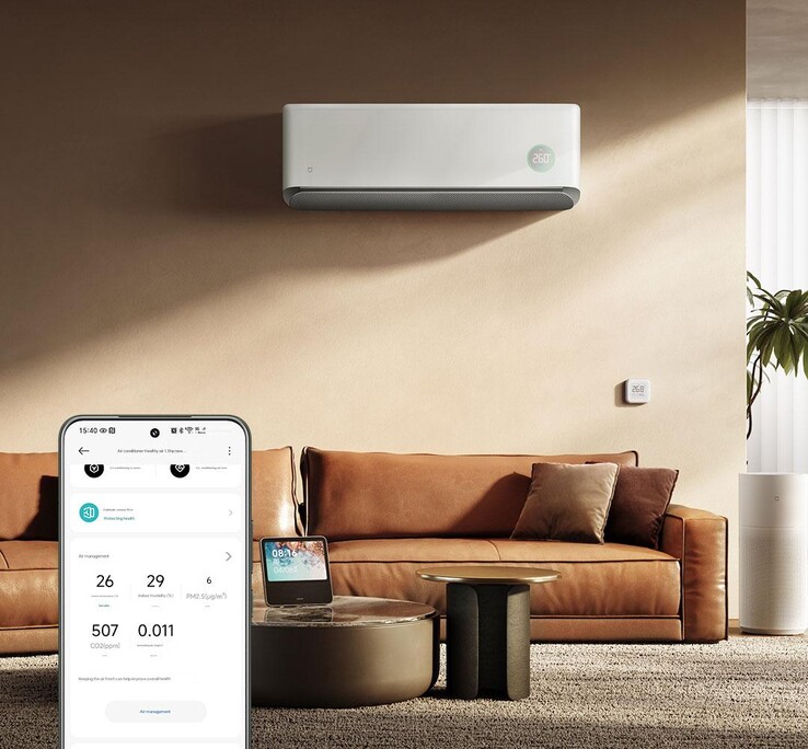 A Xiaomi Mijia légkondicionáló Egészséges szél 1.5HP. (Kép forrása: Xiaomi, gépi fordítás)
