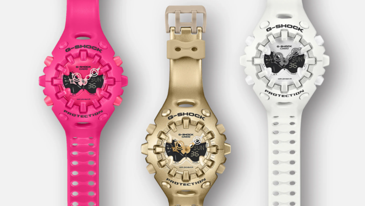 Balról jobbra: a Casio G-Shock GA-V01-4A, GA-V01-7A és GA-V01-9A órák. (Kép forrása: Casio)