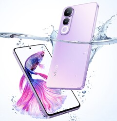 A Vivo Y400, a képen a Purple Dusk színben, IP68 és IP69 védettségi besorolással rendelkezik (Kép forrása: Vivo)
