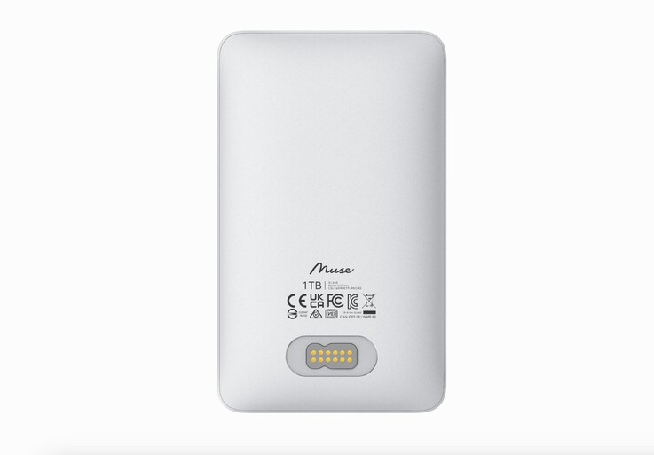 A Lexar Muse SSD hátulján egy saját fejlesztésű mágneses csatlakozó található.