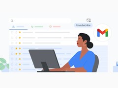 Művészi kép egy Gmailt használó személyről. (Kép forrása: Google Blog)