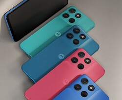 A Moto G57 Power színválasztékai.