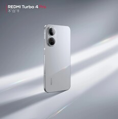 A Redmi Turbo 4 ezüst színben. (Kép forrása: Redmi)