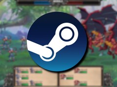 A Symphony of War: The Nephilim Saga játékot és a Steam logót ábrázoló kép.