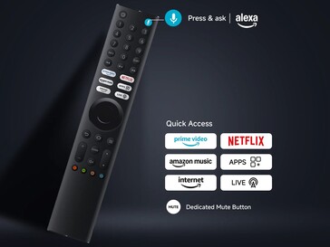 A beépített mikrofonnal ellátott távvezérlő tartozék (Kép forrása: Xiaomi)