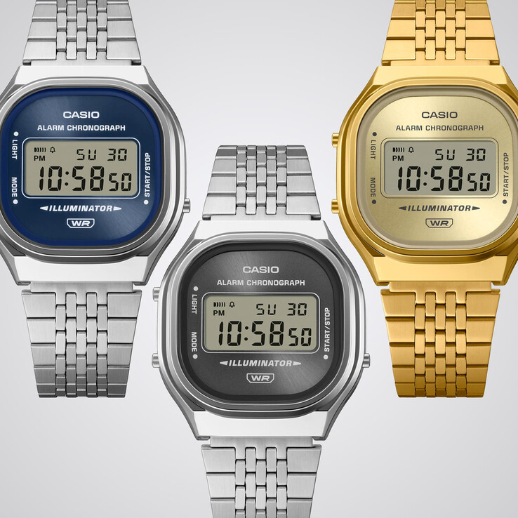 Balról jobbra: Casio A140WE-8A, A140WE-2A és A140WEG-9A.