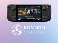 Gőzfedélzet a Komodo Station logójával