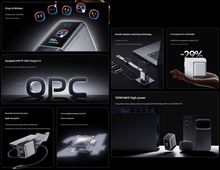 A töltő legfontosabb jellemzői