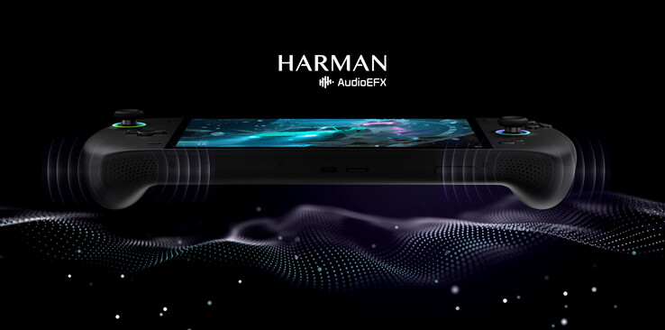 A OneXFly Apex a Harman által hangolt alsó hangszórókkal is rendelkezik. (Kép forrása: One-Netbook)