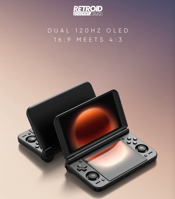 A Retroid Pocket Duo két 120 Hz-es kijelzővel rendelkezik.