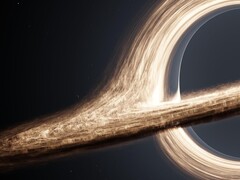 Egy fekete lyukat ábrázoló művészi illusztráció. (Kép forrása: AdisResic - Pixabay)