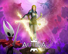 Aeterna Lucis banner a Silksongból származó Hornettel (Kép forrása: Sony PlayStation, Team Cherry szerkesztéssel)