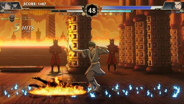 A képen: Játékmenet-képernyőkép az Avatar Legends: The Fighting Game című játékból.