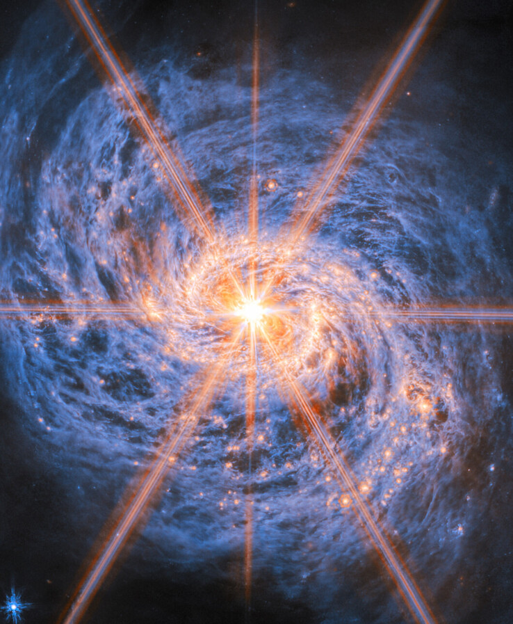 Az NGC 1068 galaxist ábrázoló kép.