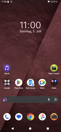 Sony Xperia 1 VIII teszt: Android felhasználói felület