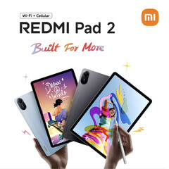 A Redmi Pad 2 kétféle színben kapható, de nem 4G-kapcsolattal konfigurálva. (Kép forrása: Xiaomi - szerk.)