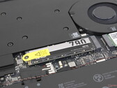 Az SSD a párolókamra hűtője és ventilátora mellett helyezkedik el a Blade 16-ban