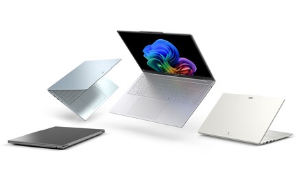 Az Acer Swift Air 16 négy színben kapható. (Kép forrása: Acer)