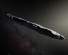 A valaha felfedezett első csillagközi aszteroida, az 1I/ʻOumuamua illusztrációja. (Kép forrása: ESO, M. Kornmesser)