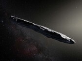 A valaha felfedezett első csillagközi aszteroida, az 1I/ʻOumuamua illusztrációja. (Kép forrása: ESO, M. Kornmesser)