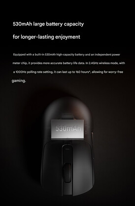A Xiaomi Gaming Mouse 2 állítólagos akkumulátor-üzemideje (gépi fordítás)