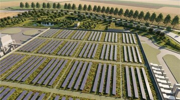 Az adatközpont tetejére tervezett napelemes rendszer várhatóan csak az energiaigény egy kis részét fogja tudni fedezni.