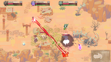 Egy kép a Moon Hunters egyik harcáról.