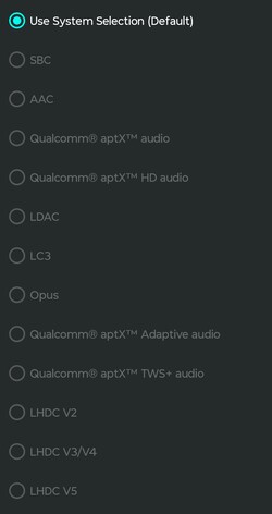 rendelkezésre álló audio codecek a Bluetooth-hoz