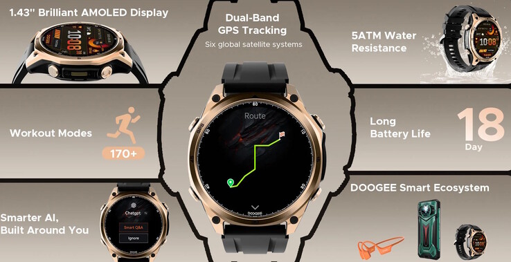 Az útvonalak támogatottak, de térképek nélkül. (Kép forrása: Doogee)