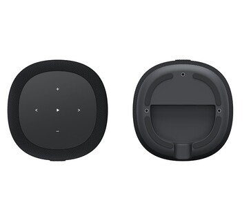 WiiM Sound Lite felső paneles érintésvezérlő és alsó rögzítési terület (Kép forrása: WiiM)