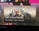 Egy Xbox műszerfal képernyőkép, amelyen egy Call of Duty: Mobile hirdetés látható Gundam mechákkal, a "Gundamok leszálltak" felirattal (Reddit/u/Critical_Term_1013 via r/xbox)