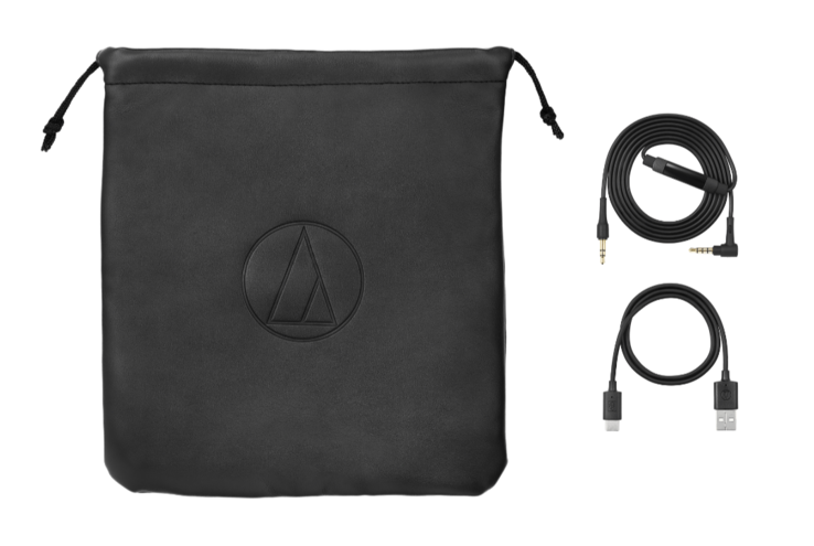 Az Audio-Technica ATH-AL5NC hordtáskával, töltőkábelrel és audiokábellel együtt kerül forgalomba.