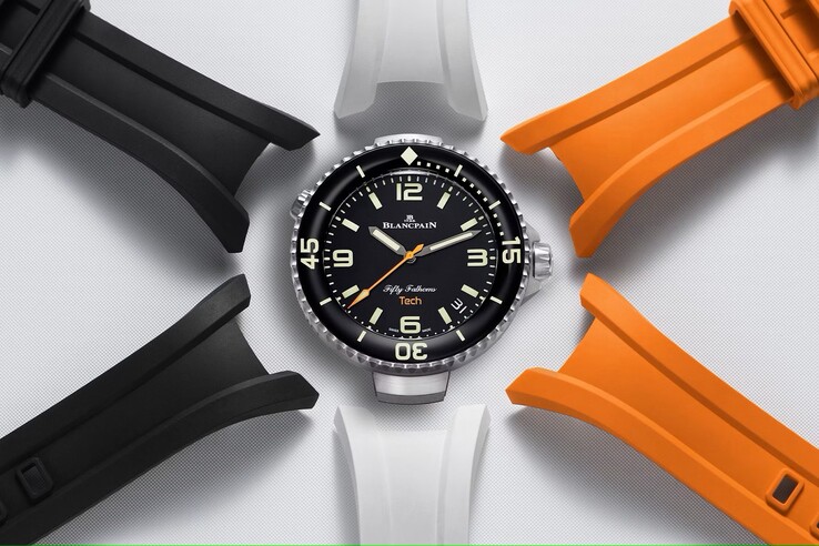 A Blancpain Fifty Fathoms Tech 300 m (30 bar) vízállósági besorolással rendelkezik (Kép forrása: Blancpain)