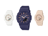Balról jobbra (a képen): Casio GMAP2100M-7A, GMAP2100M-2A és GMAP2100M-4A. (Kép forrása: Casio)