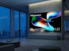 A Hisense 163MX RGBY MicroLED kijelzője (képünkön) a CES 2026 kiállításon lesz látható. (Kép forrása: Hisense)