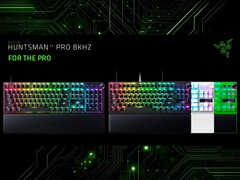 Razer Huntsman V3 Pro 8KHz gaming billentyűzet formátumok és színváltozatok (Kép forrása: Razer PR szerkesztéssel)