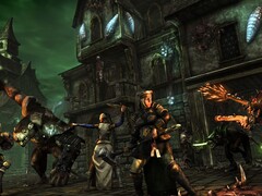 Egy kép, amely a Mordheim: City of the Damned című játék szereplőit ábrázolja; a játék a Steam-en kapható.