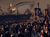 A Total War: Attila című játékból származó kép, amelyen ostrom és onagerek láthatók.