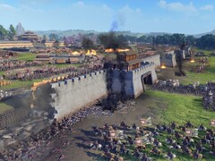 Egy kép egy ostromról a Total War: Three Kingdoms játékban, amely jelenleg 70%-os kedvezménnyel kapható.