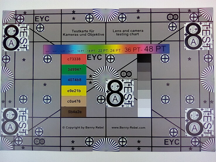 Lenovo Tab M7 - Test chart