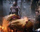 Egy képernyőfelvétel a God of War Laufey bevezető jelenetéből