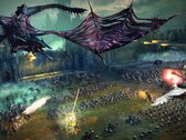 A Total War: Warhammer című játékban szereplő hadseregeket ábrázoló kép.