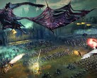 A Total War: Warhammer című játékban szereplő hadseregeket ábrázoló kép.