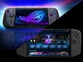 Asus ROG Ally X (fent) és Lenovo Legion Go (lent).