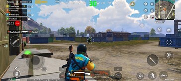 PUBG Mobile: HD alapbeállítás, 30 fps átlag.