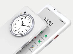 A BigMe HiBreak Dual színes E Ink kijelzővel rendelkezik az elülső oldalon és színes LCD kijelzővel a hátoldalon.