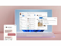A Windows 11 Phone Link funkciót bemutató képernyőkép. (Kép forrása: Microsoft)